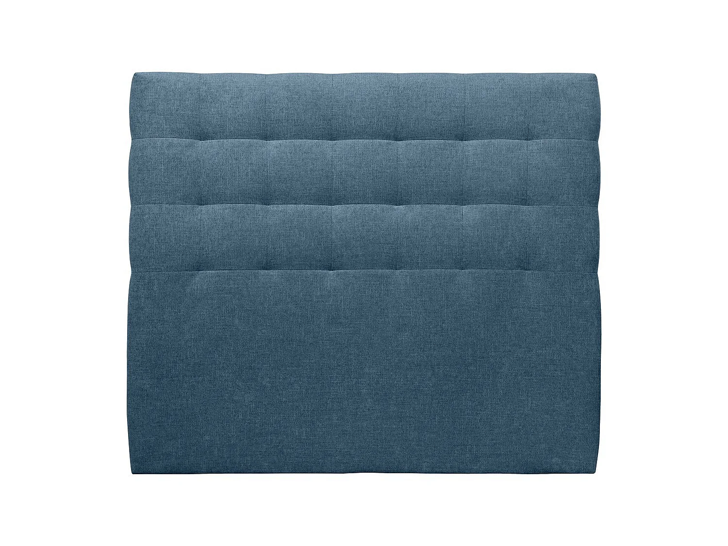 Tete de lit Capitonnée Tissu Bleu L 140 cm - Ep 10 cm rembourré