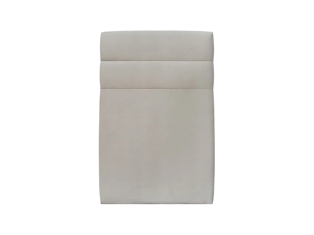 Tete de lit Lignes Velours Gris clair L 90 cm - Ep 10 cm rembourré