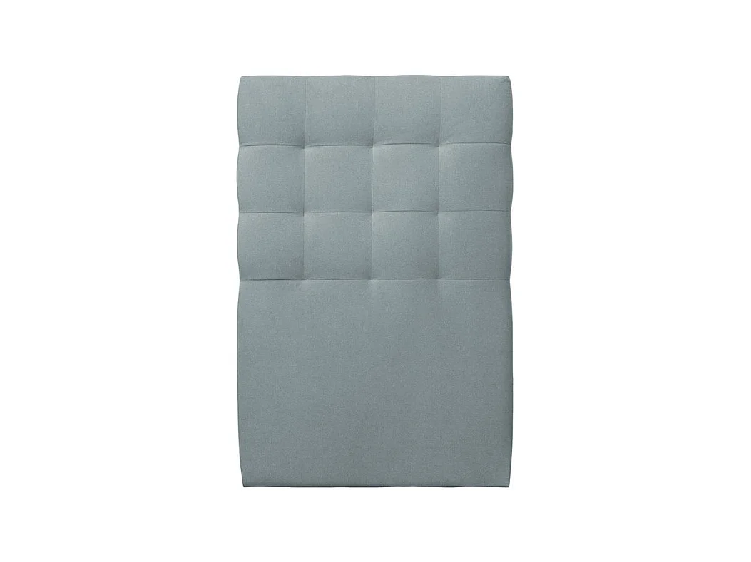 Tete de lit Capitonnée Velours Gris bleuté L 90 cm - Ep 10 cm rembourré