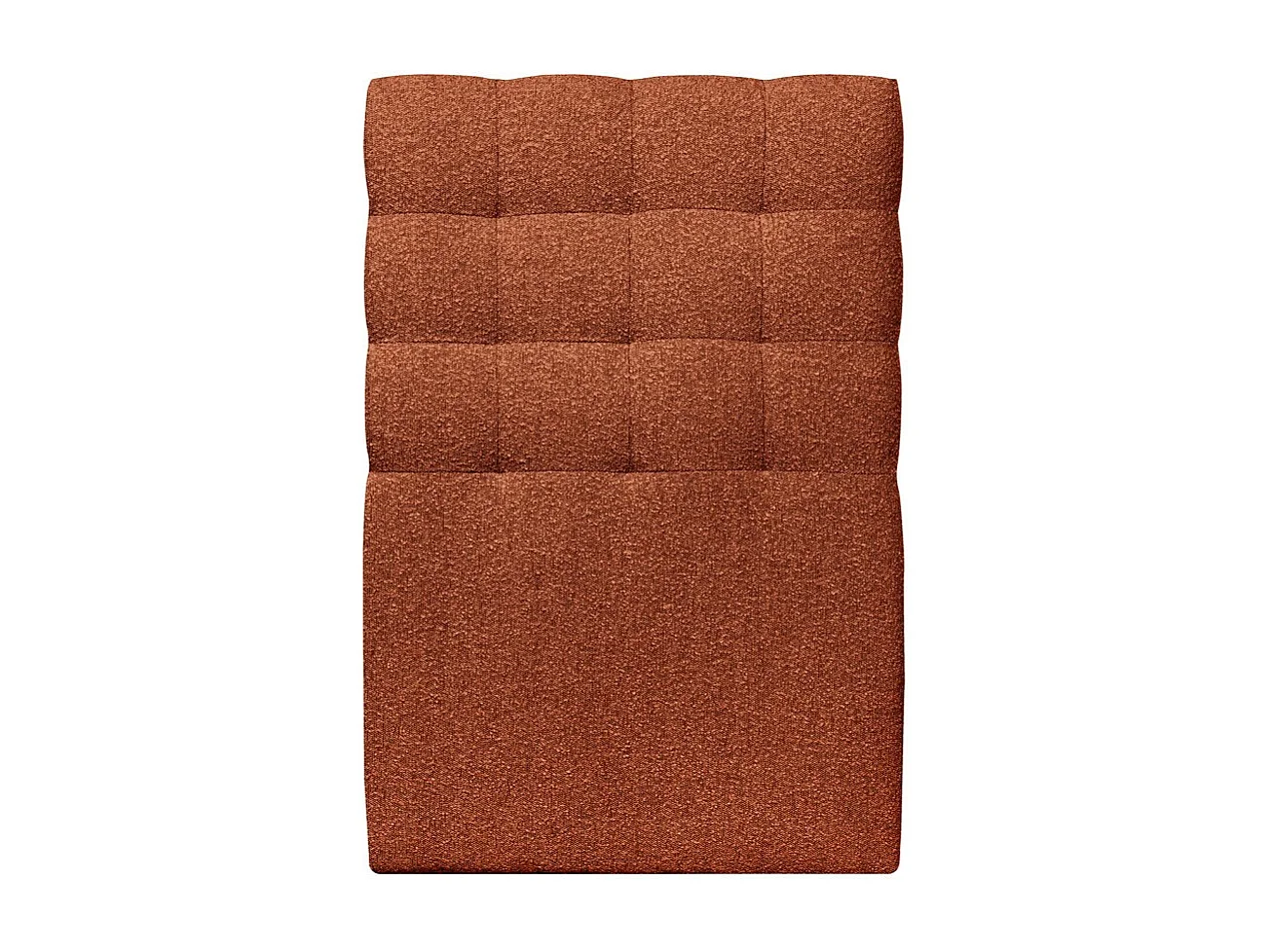 Tete de lit Capitonnée Bouclette Terracotta L 90 cm - Ep 10 cm rembourré
