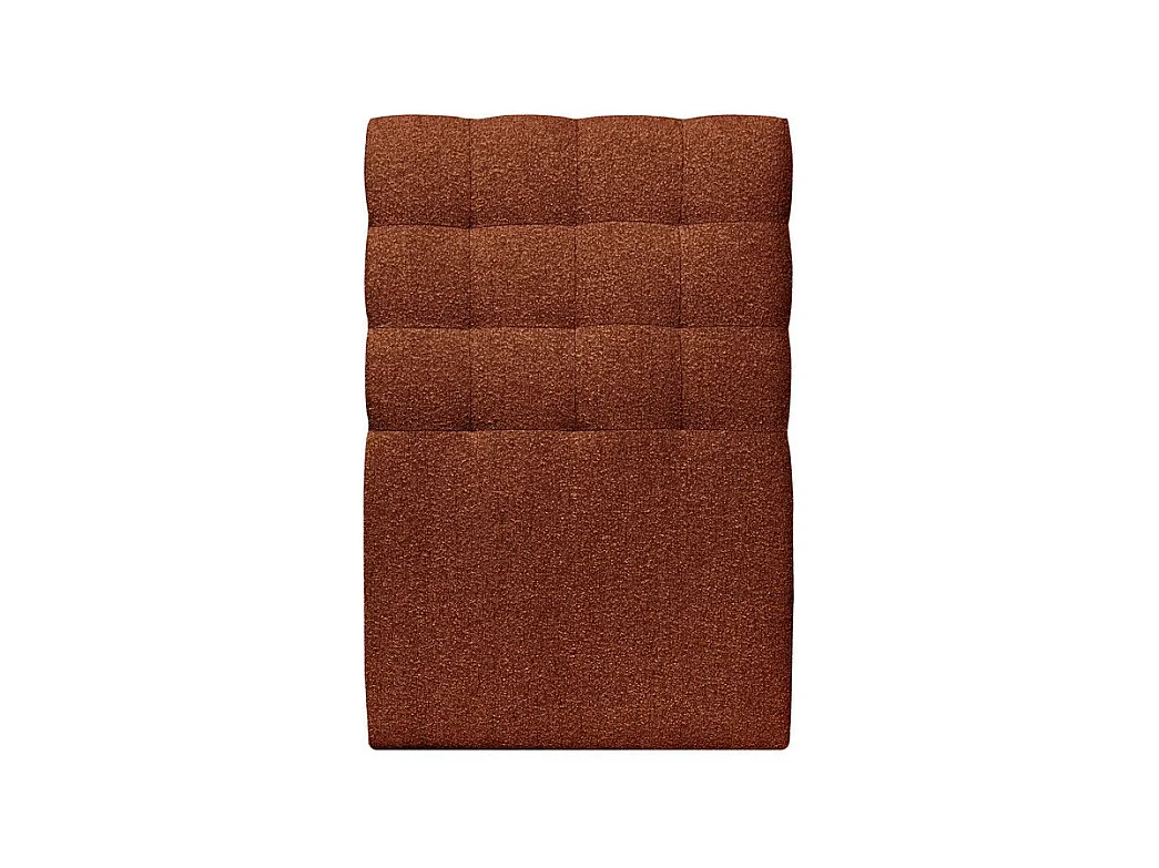 Tete de lit Capitonnée Bouclette Terracotta L 90 cm - Ep 10 cm rembourré