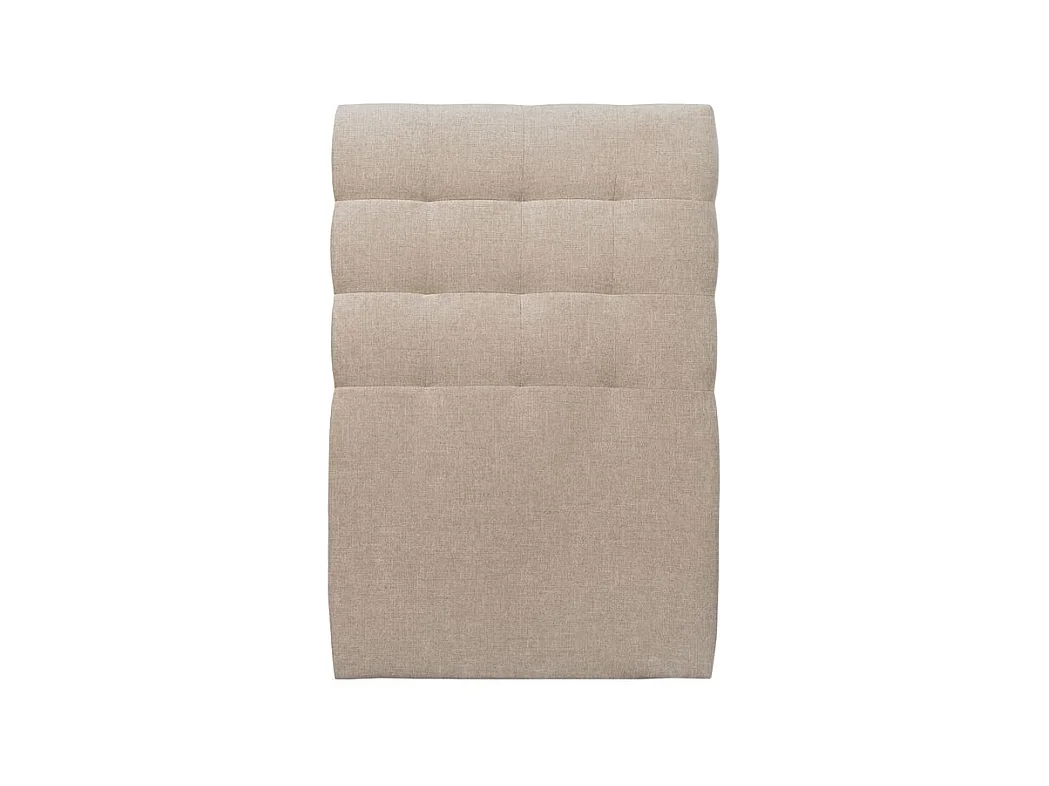 Tete de lit Capitonnée Tissu Beige brun L 90 cm - Ep 10 cm rembourré