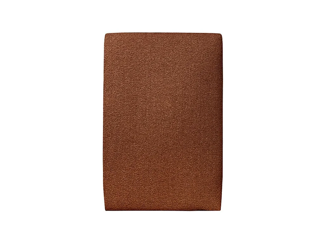 Tete de lit Tapissée Bouclette Terracotta L 90 cm - Ep 10 cm rembourré