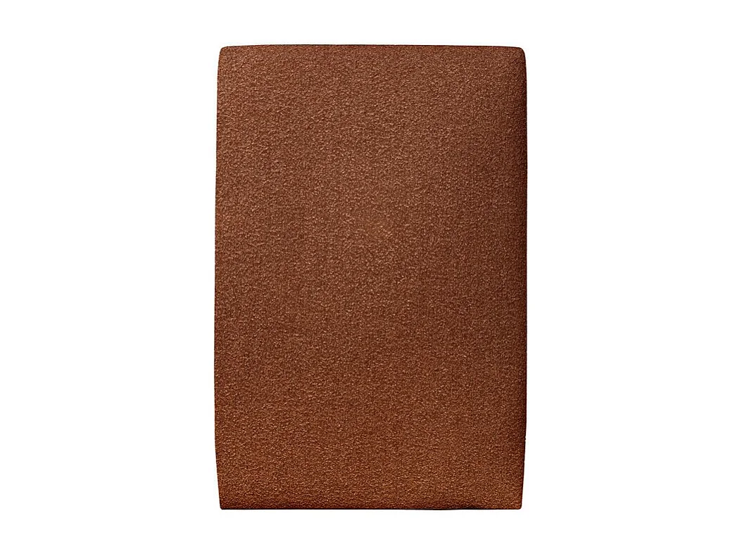 Tete de lit Tapissée Bouclette Terracotta L 90 cm - Ep 10 cm rembourré