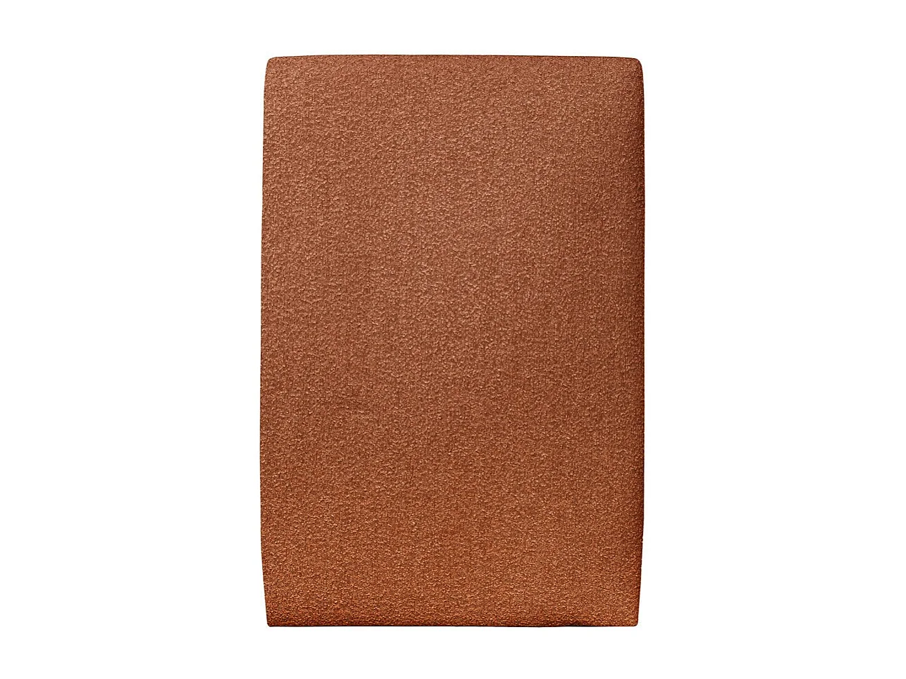 Tete de lit Tapissée Bouclette Terracotta L 90 cm - Ep 10 cm rembourré