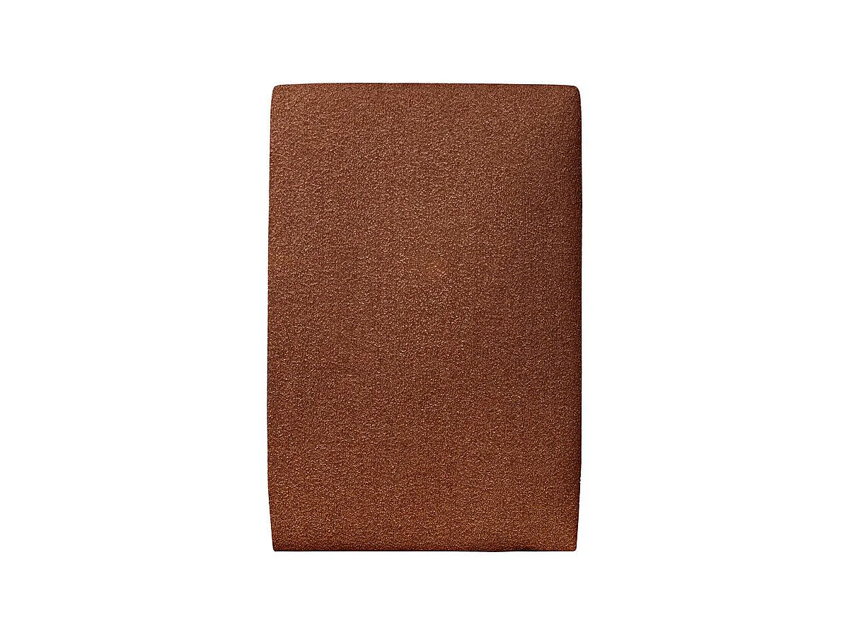 Tete de lit Tapissée Bouclette Terracotta L 90 cm - Ep 10 cm rembourré