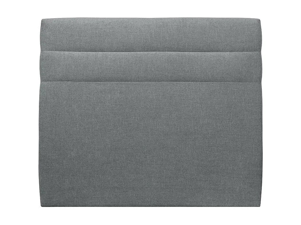Tete de lit Lignes Tissu Gris anthracite L 160 cm - Ep 10 cm rembourré