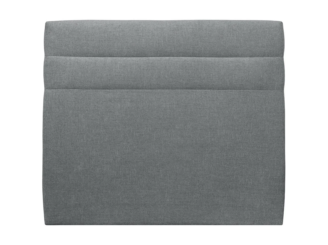 Tete de lit Lignes Tissu Gris anthracite L 160 cm - Ep 10 cm rembourré