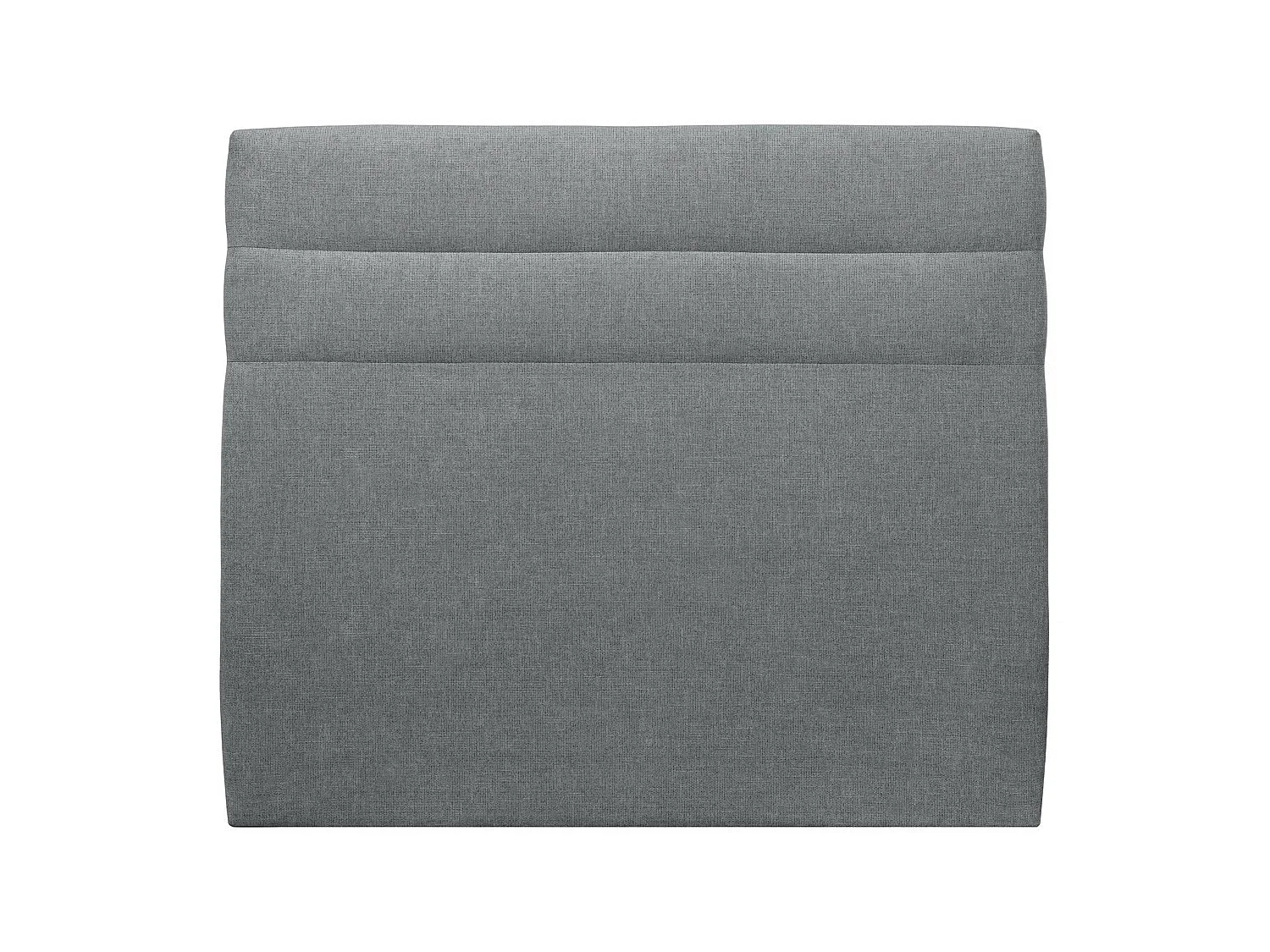 Tete de lit Lignes Tissu Gris anthracite L 160 cm - Ep 10 cm rembourré