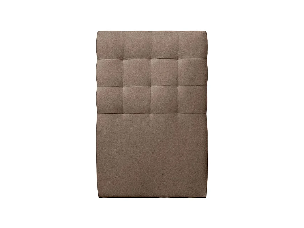 Tete de lit Capitonnée Velours Taupe L 90 cm - Ep 10 cm rembourré