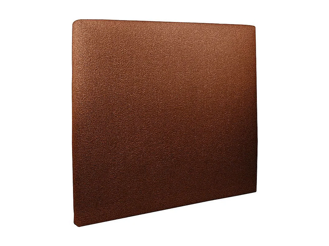 Tete de lit Tapissée Bouclette Terracotta L 200 cm - Ep 10 cm rembourré