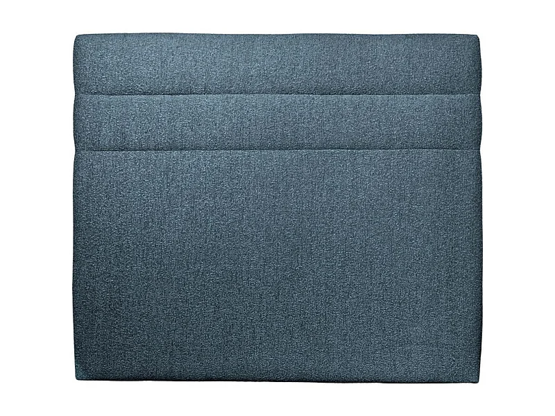 Tete de lit Lignes Bouclette Bleue L 160 cm - Ep 10 cm rembourré