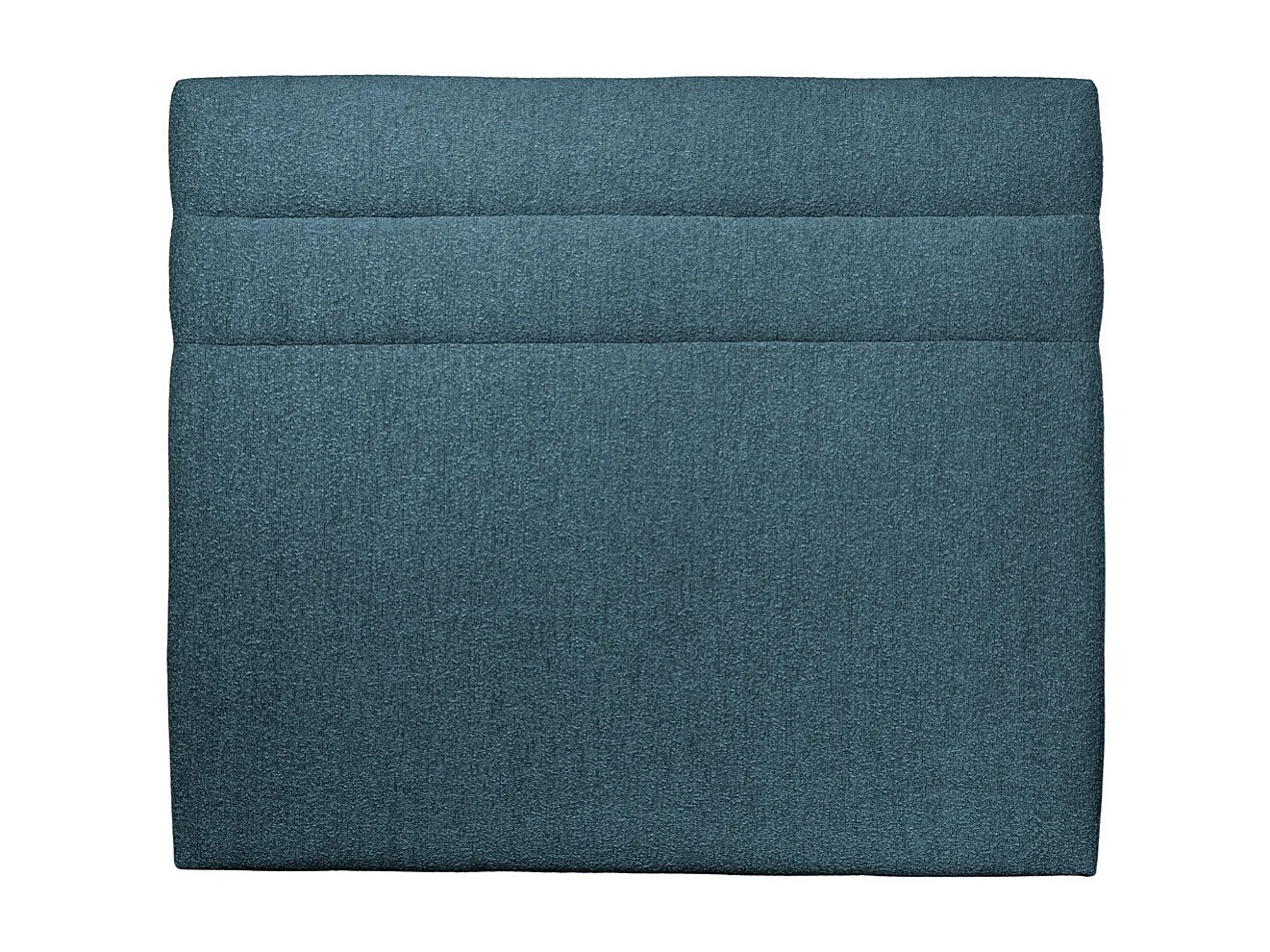 Tete de lit Lignes Bouclette Bleue L 160 cm - Ep 10 cm rembourré