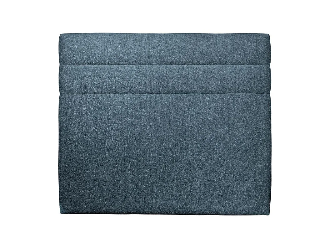 Tete de lit Lignes Bouclette Bleue L 160 cm - Ep 10 cm rembourré