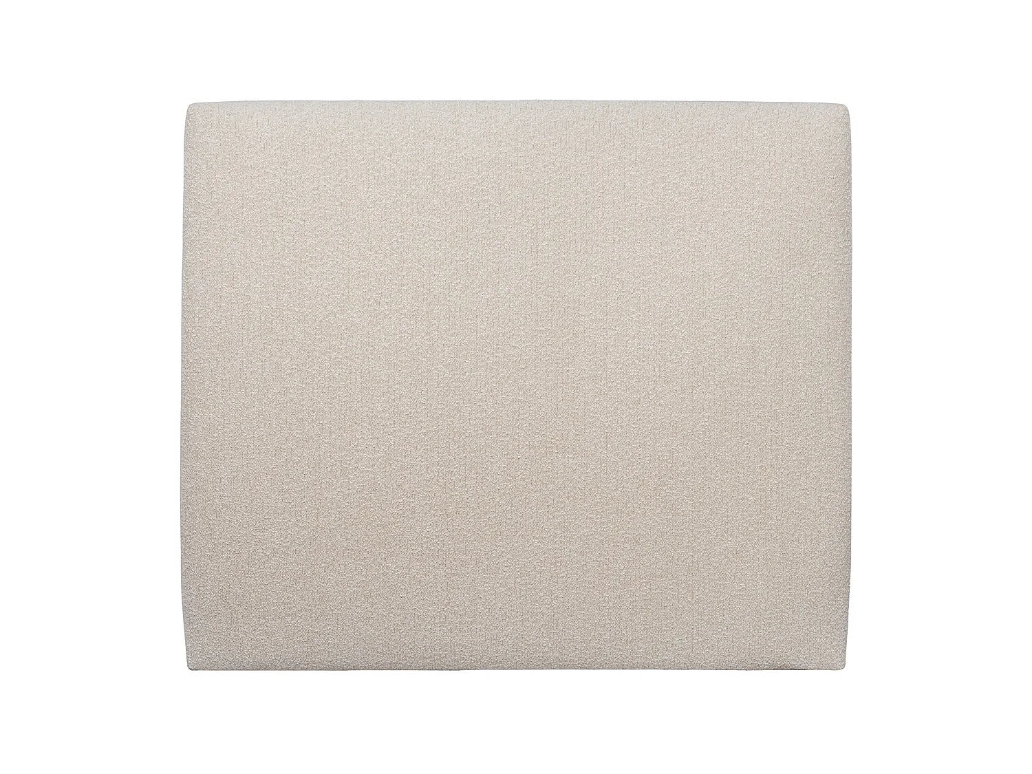 Tete de lit Tapissée Bouclette Beige L 180 cm - Ep 10 cm rembourré