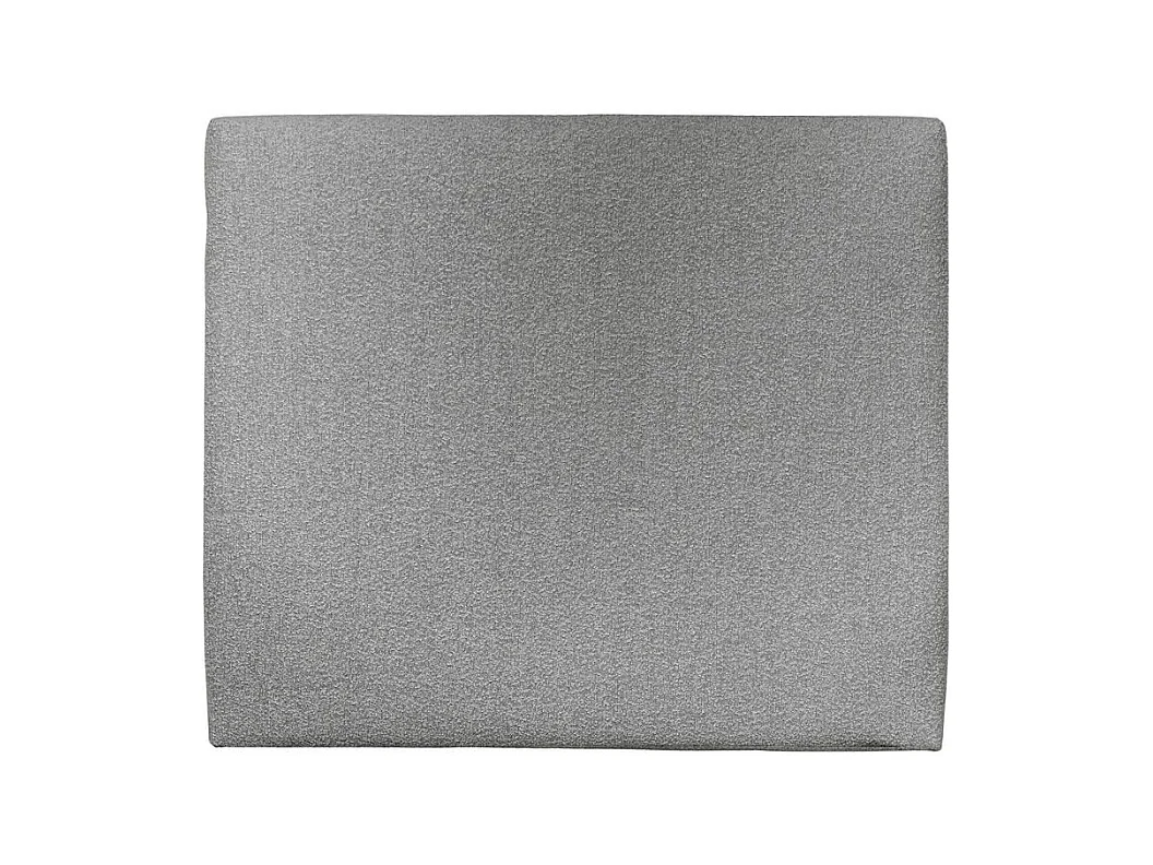 Tete de lit Tapissée Bouclette Gris L 200 cm - Ep 10 cm rembourré