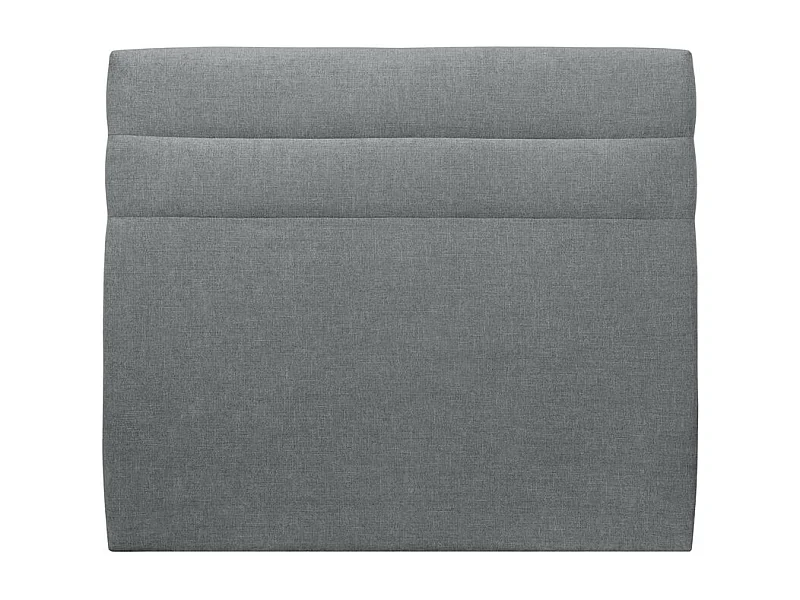 Tete de lit Lignes Tissu Gris anthracite L 140 cm - Ep 10 cm rembourré