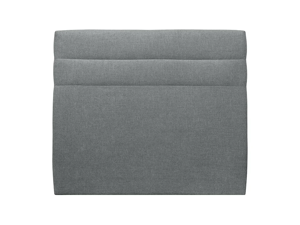 Tete de lit Lignes Tissu Gris anthracite L 140 cm - Ep 10 cm rembourré