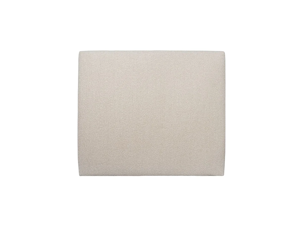 Tete de lit Tapissée Bouclette Beige L 160 cm - Ep 10 cm rembourré