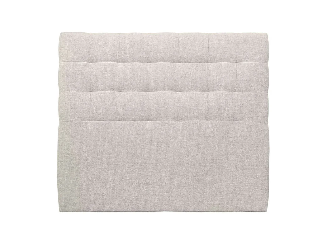 Tete de lit Capitonnée Tissu Beige clair L 150 cm - Ep 10 cm rembourré