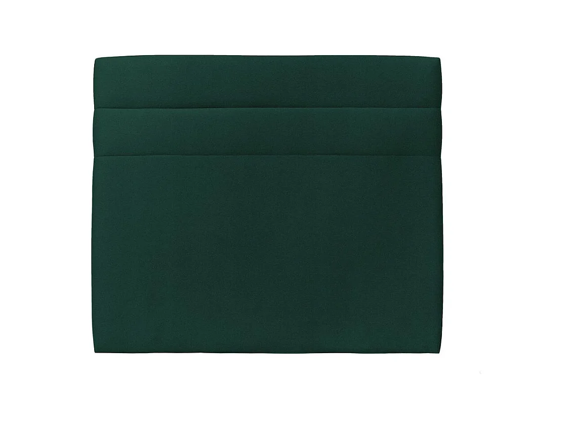 Tete de lit Lignes Velours Vert L 140 cm - Ep 10 cm rembourré