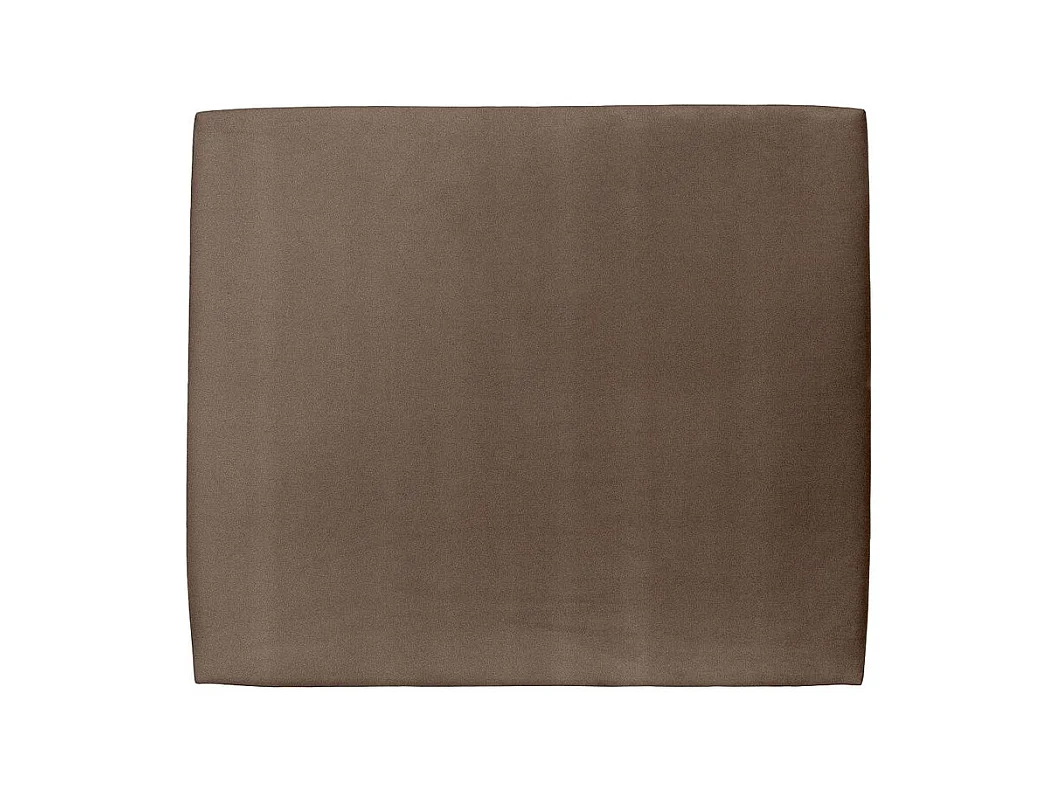 Tete de lit Tapissée Velours Taupe L 180 cm - Ep 10 cm rembourré