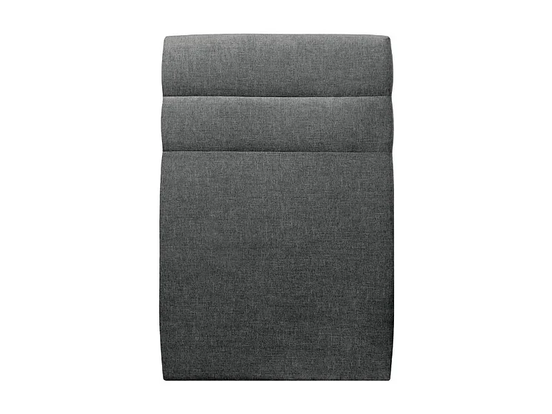 Tete de lit Lignes Tissu Gris anthracite L 90 cm - Ep 10 cm rembourré