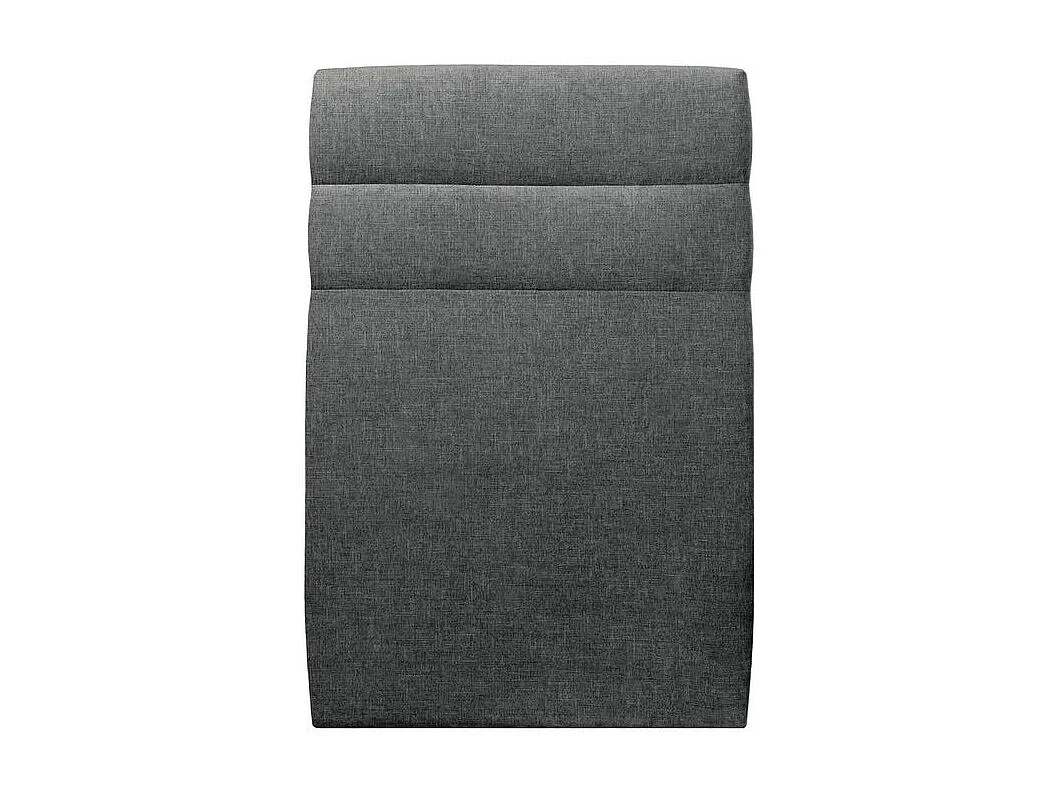 Tete de lit Lignes Tissu Gris anthracite L 90 cm - Ep 10 cm rembourré