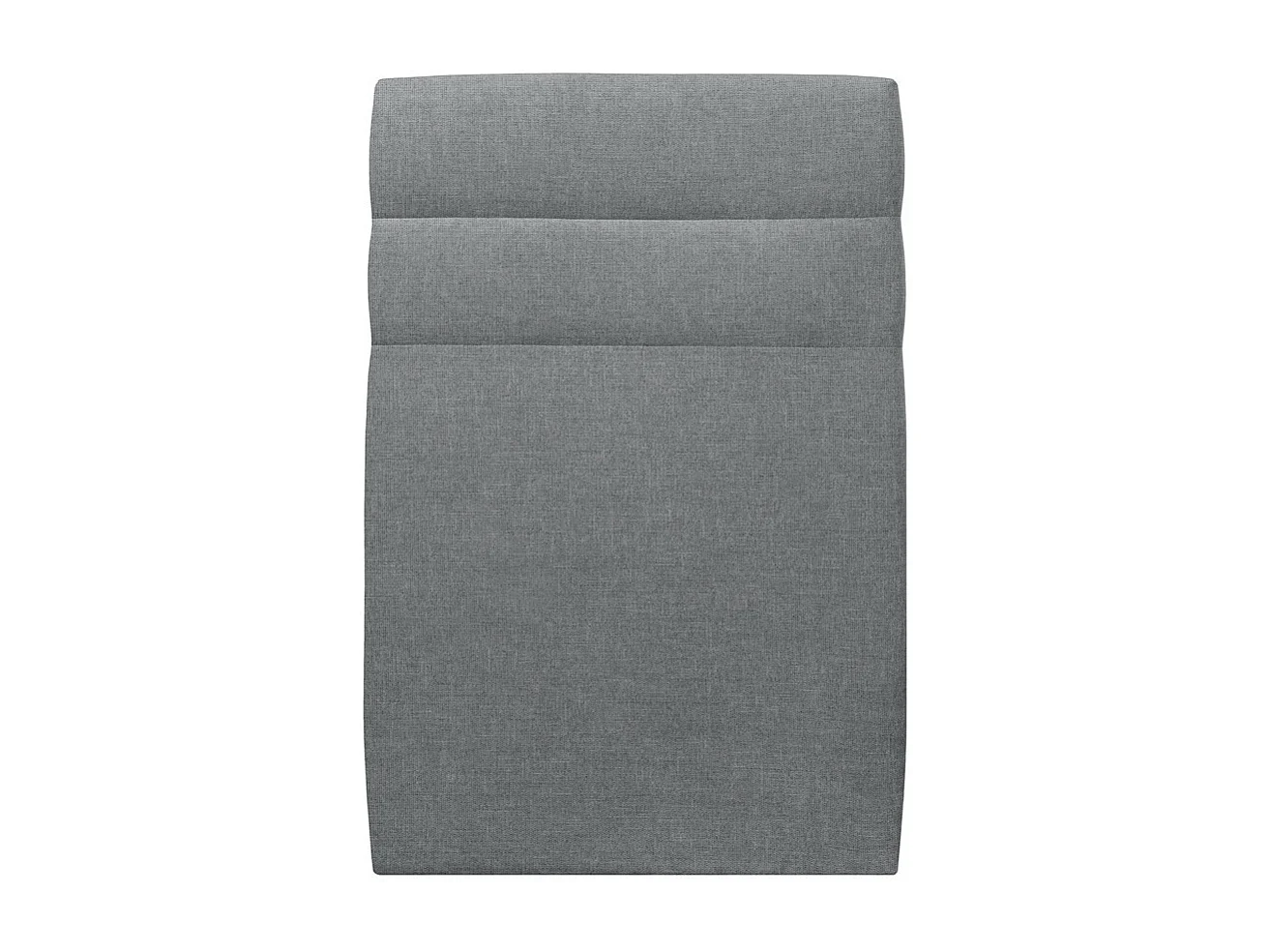 Tete de lit Lignes Tissu Gris anthracite L 90 cm - Ep 10 cm rembourré
