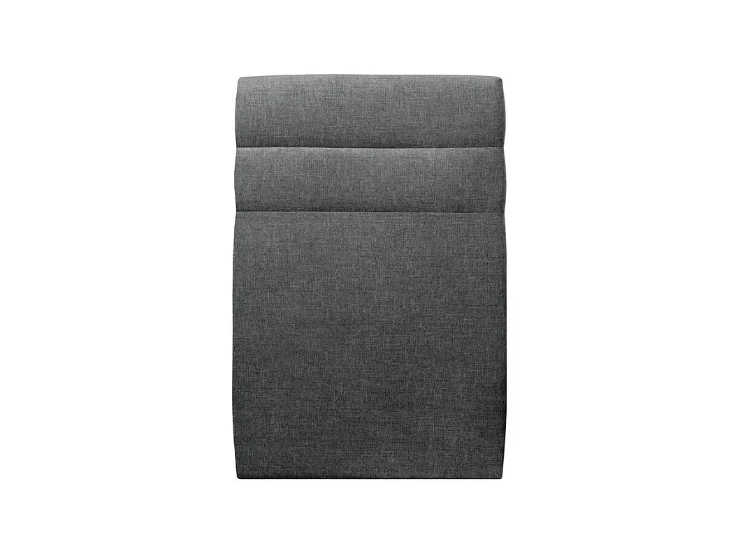Tete de lit Lignes Tissu Gris anthracite L 90 cm - Ep 10 cm rembourré