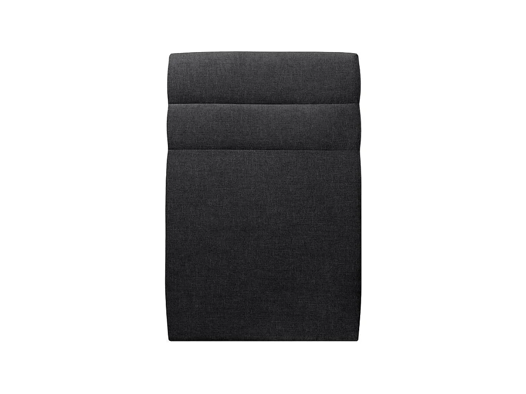 Tete de lit Lignes Tissu Noir L 90 cm - Ep 10 cm rembourré