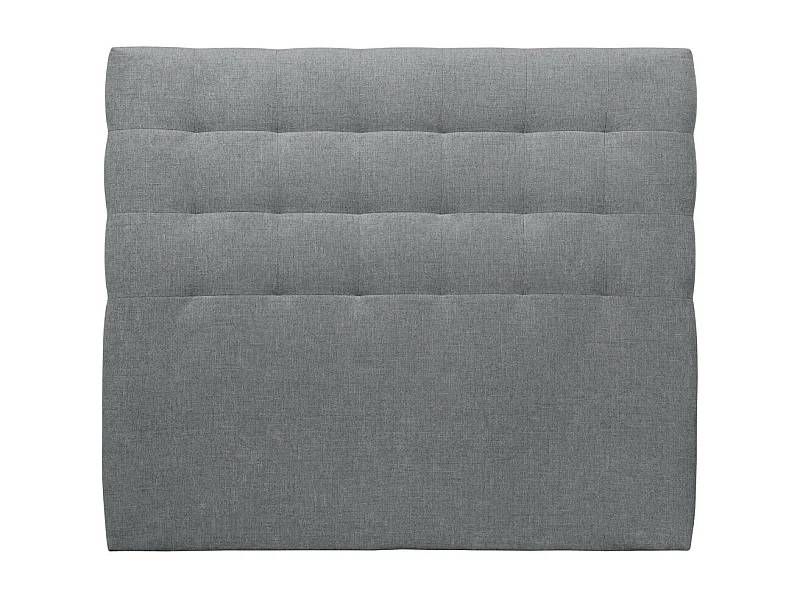 Tete de lit Capitonnée Tissu Gris anthracite L 200 cm - Ep 10 cm rembourré