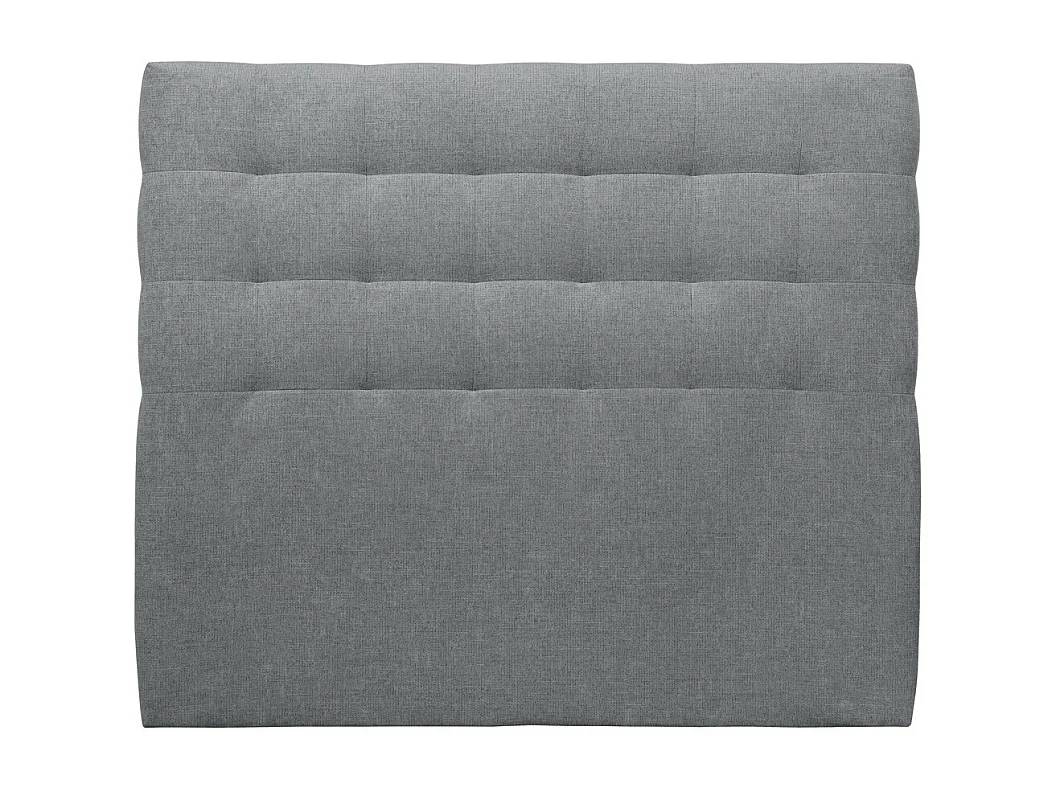 Tete de lit Capitonnée Tissu Gris anthracite L 200 cm - Ep 10 cm rembourré