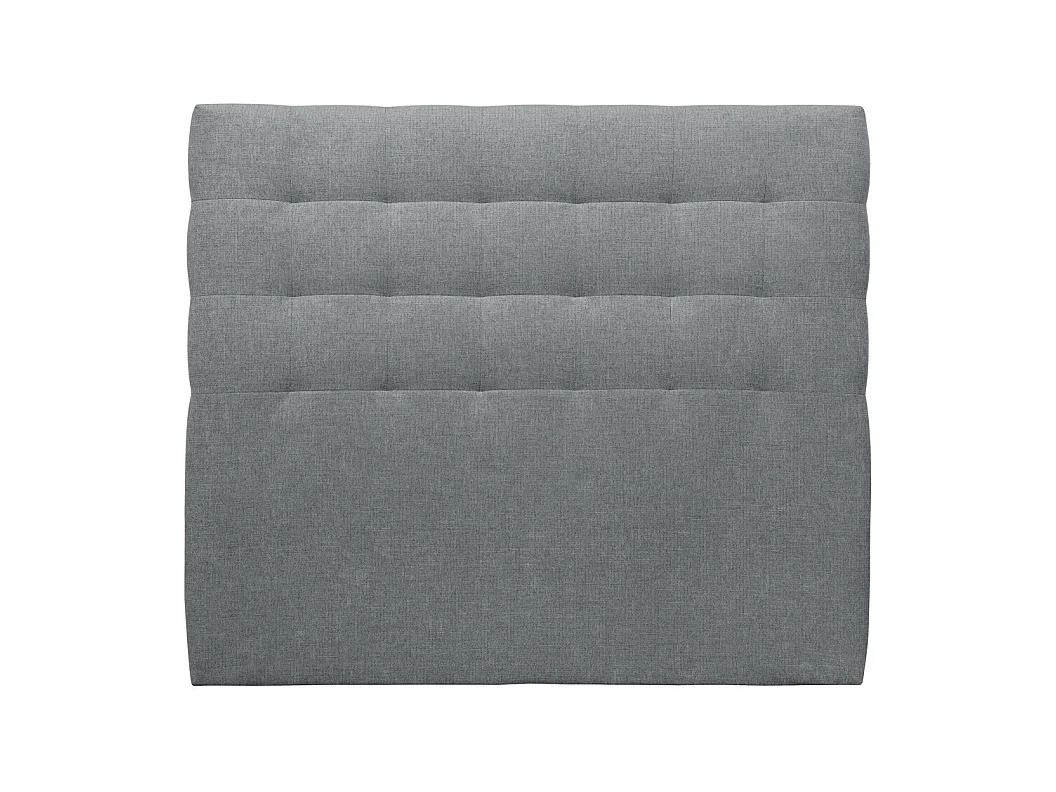 Tete de lit Capitonnée Tissu Gris anthracite L 200 cm - Ep 10 cm rembourré
