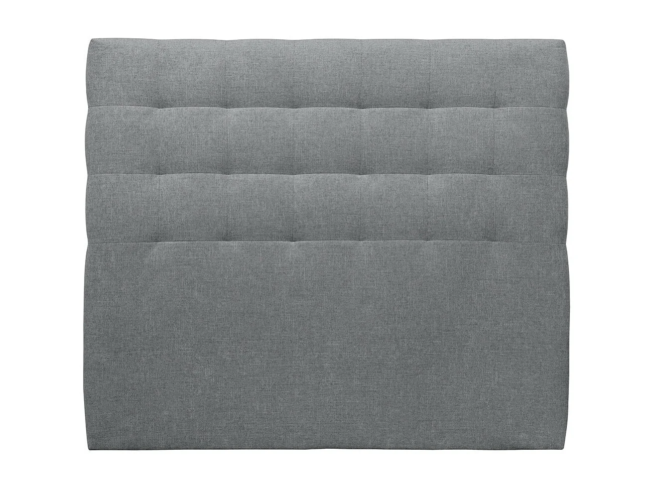 Tete de lit Capitonnée Tissu Gris anthracite L 200 cm - Ep 10 cm rembourré