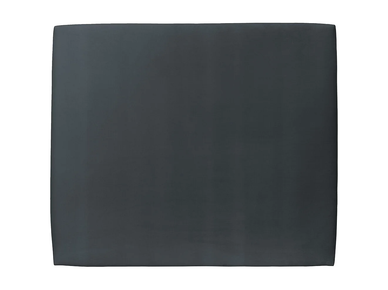 Tete de lit Tapissée Velours Gris anthracite L 200 cm - Ep 10 cm rembourré