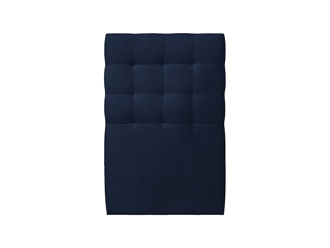 Tete de lit Capitonnée Velours Bleu L 90 cm - Ep 10 cm rembourré