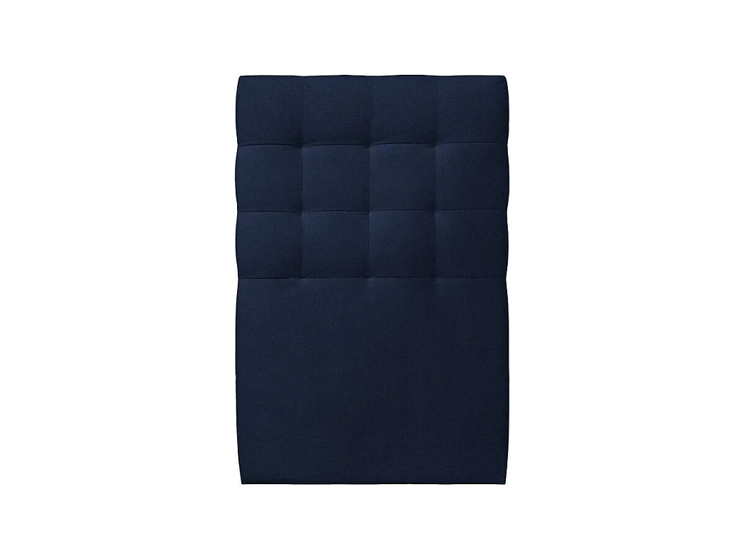 Tete de lit Capitonnée Velours Bleu L 90 cm - Ep 10 cm rembourré