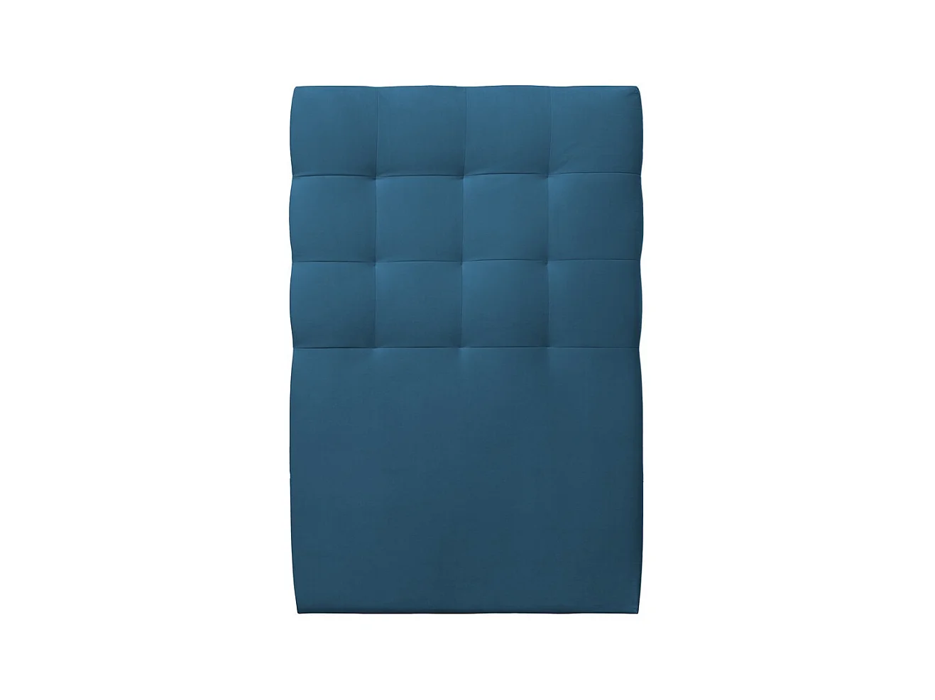 Tete de lit Capitonnée Velours Bleu L 90 cm - Ep 10 cm rembourré