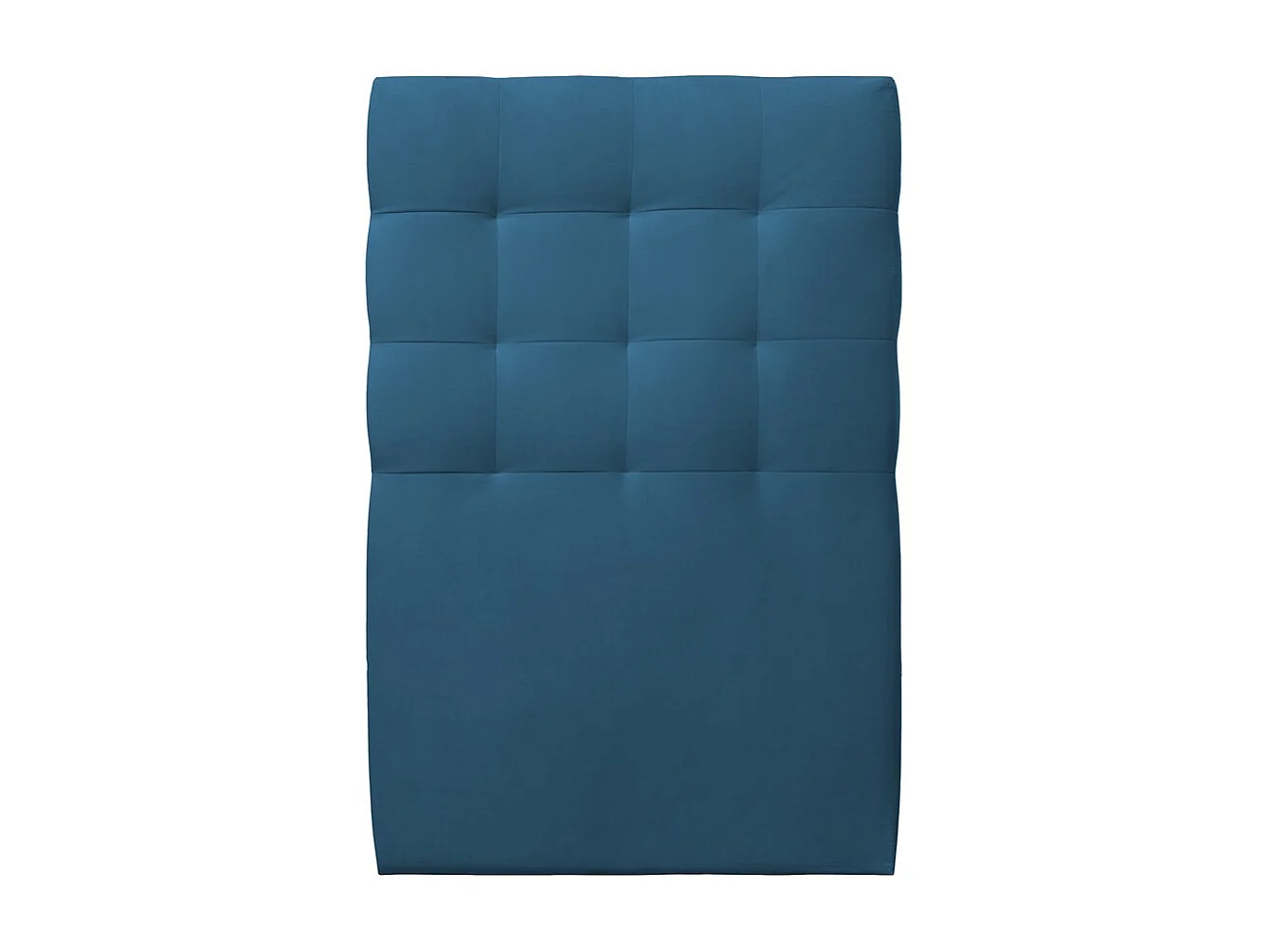 Tete de lit Capitonnée Velours Bleu L 90 cm - Ep 10 cm rembourré