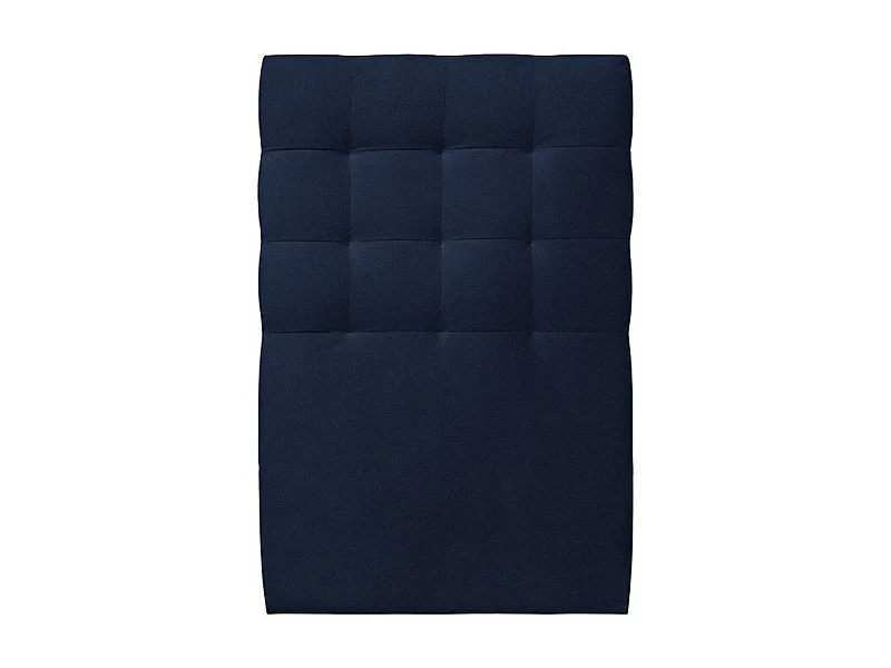 Tete de lit Capitonnée Velours Bleu L 90 cm - Ep 10 cm rembourré
