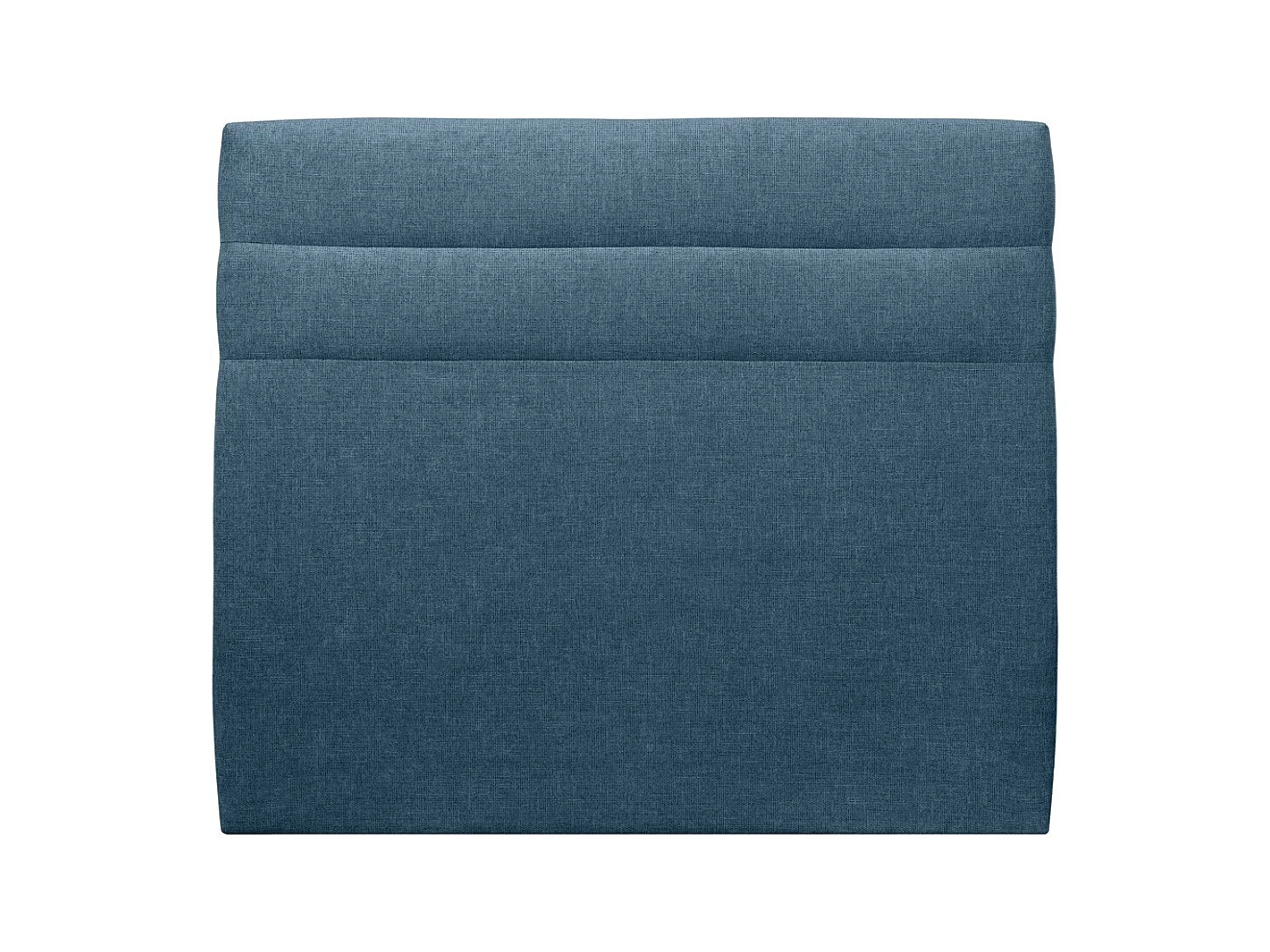 Tete de lit Lignes Tissu Bleu L 135 cm - Ep 10 cm rembourré