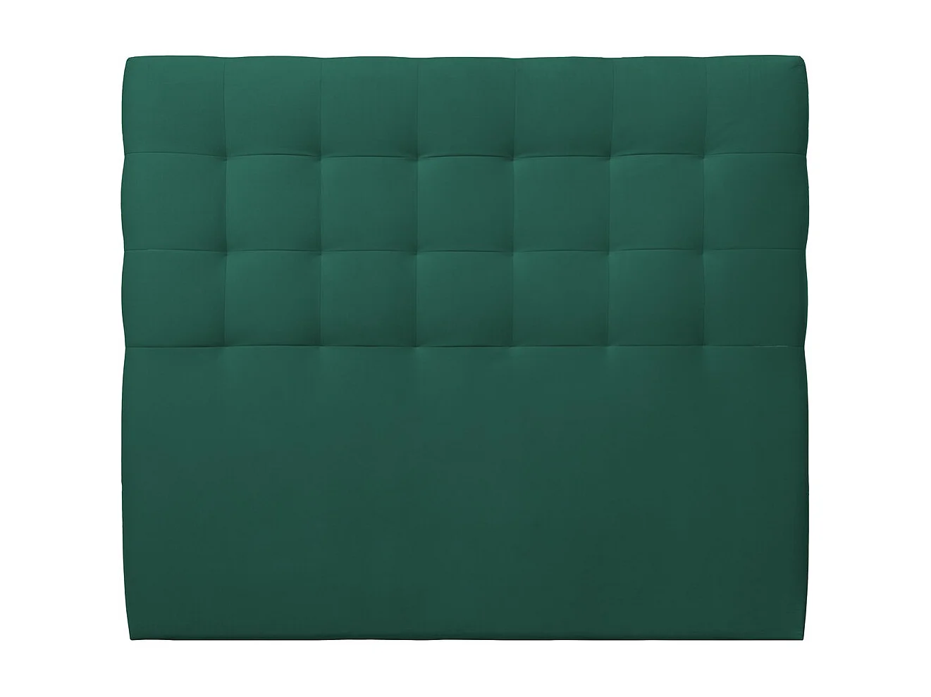 Tete de lit Capitonnée Velours Vert L 150 cm - Ep 10 cm rembourré