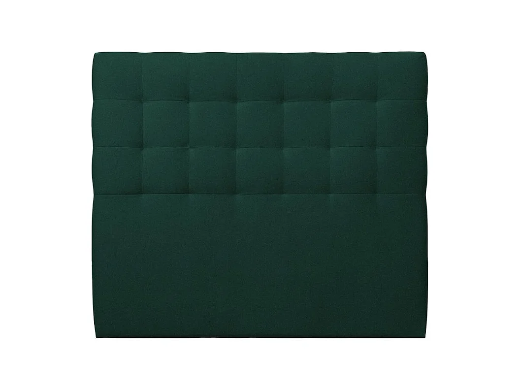 Tete de lit Capitonnée Velours Vert L 150 cm - Ep 10 cm rembourré