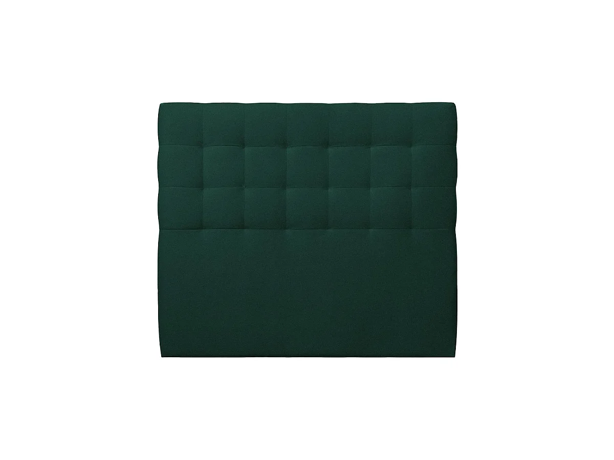 Tete de lit Capitonnée Velours Vert L 150 cm - Ep 10 cm rembourré