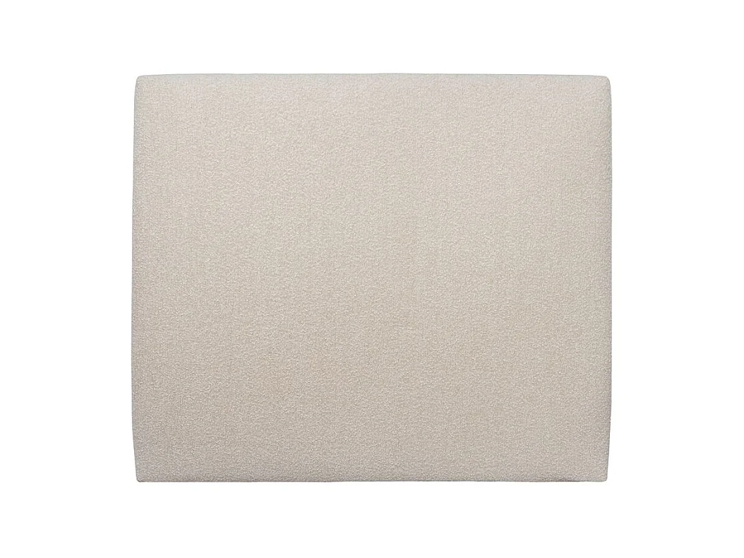 Tete de lit Tapissée Bouclette Beige L 150 cm - Ep 10 cm rembourré