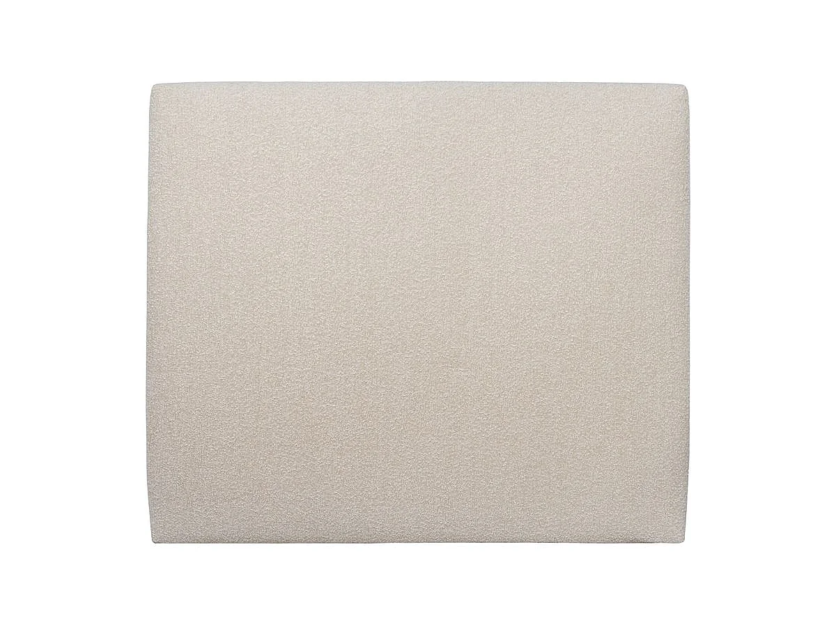 Tete de lit Tapissée Bouclette Beige L 150 cm - Ep 10 cm rembourré