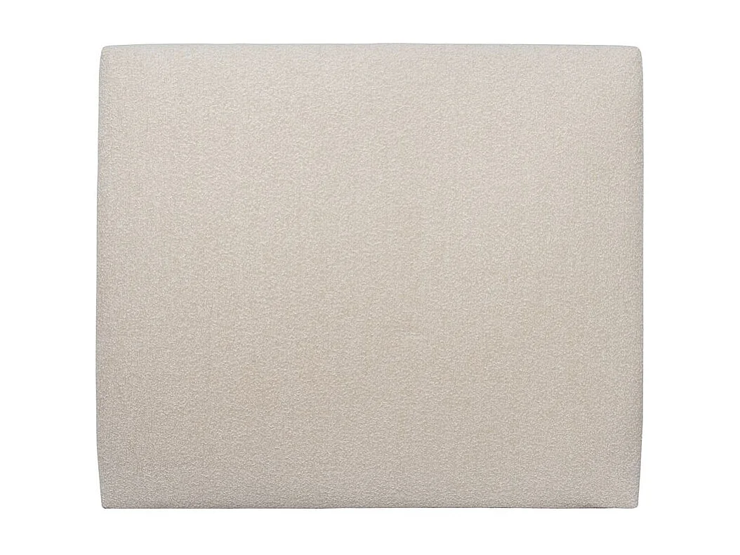 Tete de lit Tapissée Bouclette Beige L 200 cm - Ep 10 cm rembourré