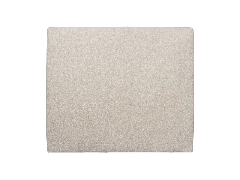 Tete de lit Tapissée Bouclette Beige L 135 cm - Ep 10 cm rembourré