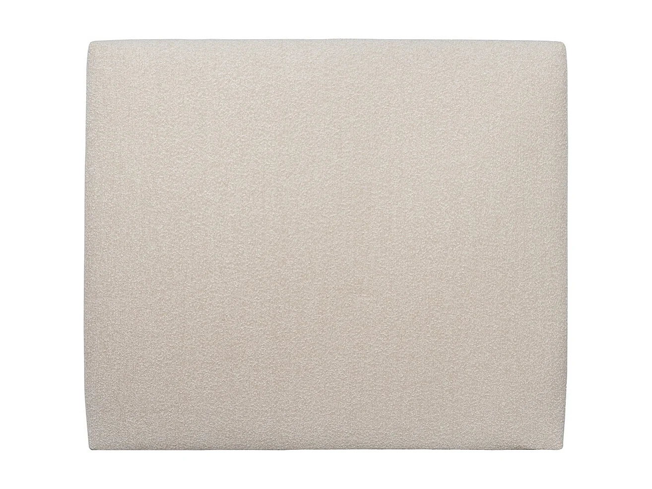 Tete de lit Tapissée Bouclette Beige L 135 cm - Ep 10 cm rembourré